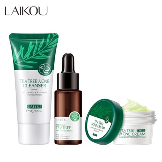 [Daily Preferred] LAIKOU LAIKOU Tea Tree Series ครีมเอสเซ้น ทําความสะอาดผิวหน้า ต่อต้านสิว ผลิตภัณฑ์ดูแลผิวหน้า 8/21