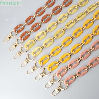 Fishstick1 สายคล้องกระเป๋า อะคริลิค สีพื้น ถอดออกได้ ทนทาน สําหรับกระเป๋าถือ เข็มขัด