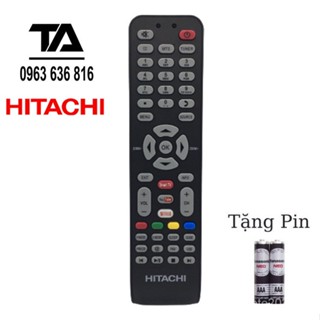 [จัดส่ง] รีโมตคอนโทรลทีวี Hitachi ของแท้ พร้อมแบตเตอรี่