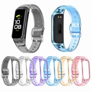 สายนาฬิกาข้อมือซิลิโคนใส แบบเปลี่ยน สําหรับ Samsung Galaxy Fit 2 SM-R220 Galaxy Fit 2 Band