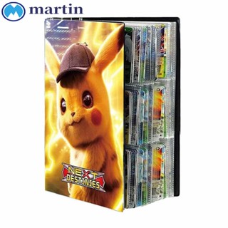 Martin อัลบั้มใส่การ์ดเกม Pokemon Pikachu 9 ช่อง ของเล่นสําหรับเด็ก