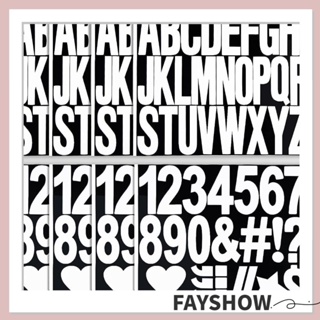 Fay สติกเกอร์ตัวอักษร 3 นิ้ว 8 แผ่น 220 ชิ้น