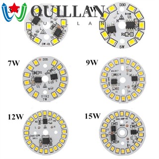 Quillan ชิปไฟสปอตไลท์ LED AC 220V IC PCB ทรงกลม 5 ชิ้น