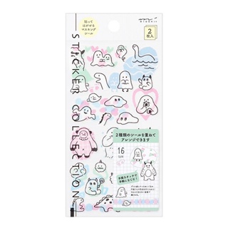 สติกเกอร์ Midori Two Sheet ลายมอนสเตอร์