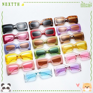 Nextth Y2K แว่นตากันแดด ทรงสี่เหลี่ยมผืนผ้า สีแคนดี้ ป้องกัน UV400 สไตล์วินเทจ สําหรับผู้หญิง และผู้ชาย