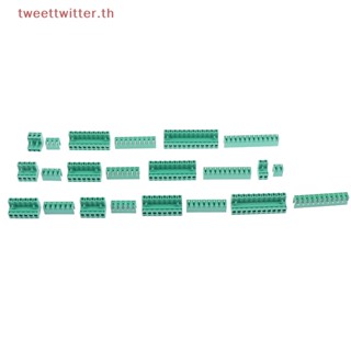 Tweet ชุดบล็อกขั้วต่อสายไฟ PCB สกรูตรง 300V 15A พิช 5.08 มม. 2EDG 2 3 4 5 6 7 8 9 10 12Pin