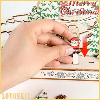 [Lovoski1] เครื่องประดับไม้แฮนด์เมด DIY สําหรับเทศกาลหมู่บ้าน