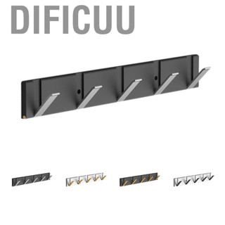 Dificuu Space Saving Hook Rack Wall Mounted Floating  Hanger Aluminum Foldable for Home