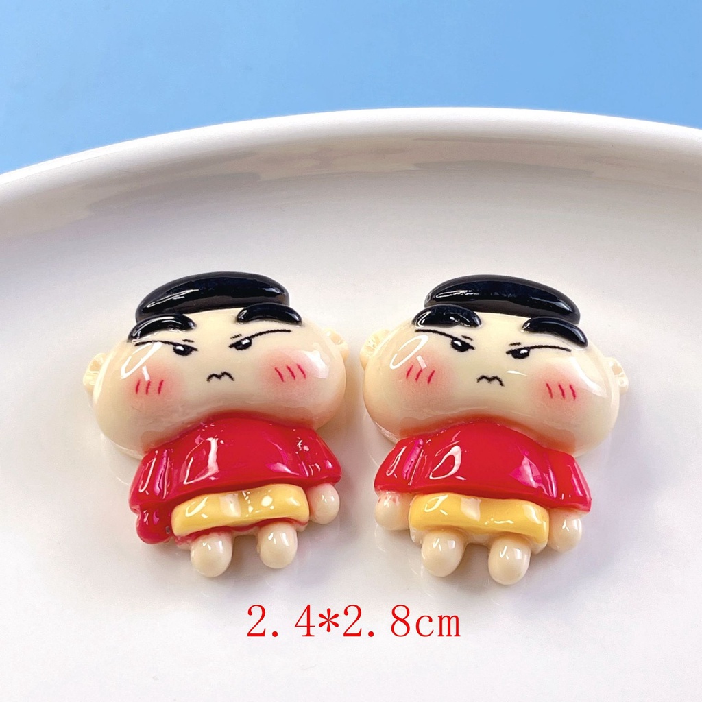 [4 #] Jibbitz Crocs ยางรัดผม เรซิ่น ลายการ์ตูนอนิเมะชินจังน่ารัก แฮนด์เมด diy อุปกรณ์เสริม สําหรับรองเท้า SC