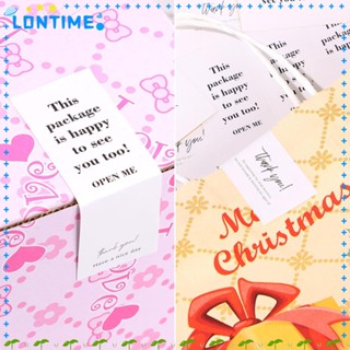 Lontime ป้ายฉลากซีล ลาย Thank You สําหรับตกแต่งบรรจุภัณฑ์ 30 ชิ้น