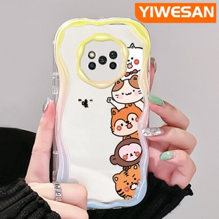 เคสโทรศัพท์มือถือแบบนิ่ม ใส กันกระแทก ลายการ์ตูนสัตว์น่ารัก สีครีม สําหรับ Xiaomi Poco X3 NFC Poco X3 Pro Poco X3 GT Poco X4 NFC X4 GT M3 F4