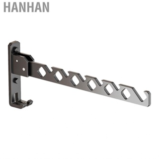 Hanhan Home Folding  Drying Hook  Retractable Aluminum Alloy Rust Prevention  Slip Clothes Racks Strong Load Bearing  for