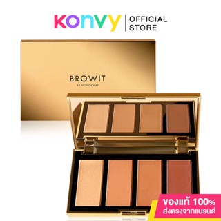 Browit Highlight and Contour Pro Palette บราวอิท พาเลทที่รวมไฮไลท์และคอนทัวร์ไว้ในตลับเดียว.