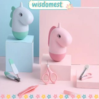 WISDOMEST ชุดกรรไกรตัดเล็บ ป้องกันรอยขีดข่วน สําหรับเด็กทารก