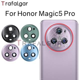 เลนส์กระจกกล้องด้านหลัง แบบเปลี่ยน พร้อมสติกเกอร์กาว สําหรับ Honor Magic5 Pro Magic 5 Pro