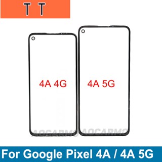  อะไหล่ฝาครอบเลนส์กระจกด้านหน้า ด้านนอก แบบเปลี่ยน สําหรับ Google Pixel 4A 4G 4A5G