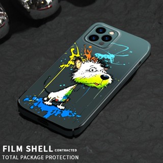 ฟิล์มแข็ง เคส สําหรับ iPhone 14 Pro Max Plus 13 12 11 Mini XS Max X XR 7 8 SE 6 6S 6P 6SP ภาพวาดสีน้ํามัน เคสโทรศัพท์กราฟฟิตี เลนส์ ฝาครอบพลาสติกป้องกัน