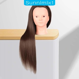 [Sunnimix1] หุ่นหัวตุ๊กตา ใยสังเคราะห์ อเนกประสงค์ สําหรับฝึกทําผม DIY