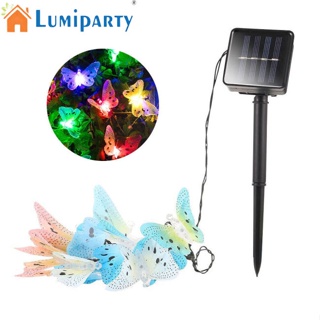 Lumiparty สายไฟหิ่งห้อย Led 12 ดวง พลังงานแสงอาทิตย์ กันน้ํา IP44 สําหรับตกแต่งห้องนอน ระเบียง ในร่ม กลางแจ้ง