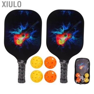 Xiulo Pickleball Paddles Set Color Balls Racquet Glass Fiber For