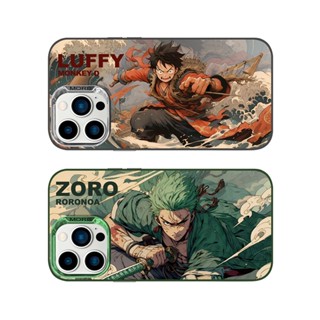 Ukiyo-e เคสโทรศัพท์มือถือ ลายการ์ตูนอนิเมะ One Piece Luffy Zoro แนวนอน สําหรับ iPhone 11 12 13 14 Pro Max