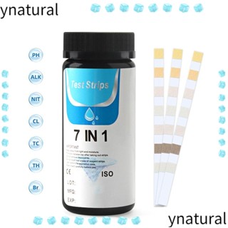 Ynatural แถบทดสอบค่า pH คลอรีน ความแข็ง 100 ทาง แม่นยํา 7 ทาง สําหรับสปา