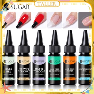 ✧Ready Stcok Ur Sugar Nail Art Functional Nail Polish Gel Refill Wipe-free Top Coat เสริมสร้าง Phototherapy กาว Nail Art For Nail Shop 30ml TALLER