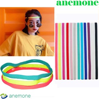 Anemone ยางรัดผม แบบยืดหยุ่น กันลื่น เหมาะกับการเล่นโยคะ ฟิตเนส สําหรับผู้หญิง