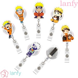 Lanfy ป้ายแท็กนามบัตร ลายนารูโตะ ลูฟี่ น่ารัก พับเก็บได้ สําหรับหมอ พยาบาล