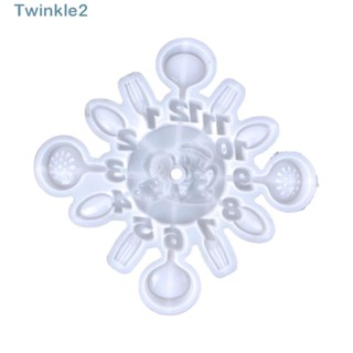 Twinkle แม่พิมพ์ซิลิโคน รูปนาฬิกา DIY สําหรับแขวนตกแต่งผนังบ้าน