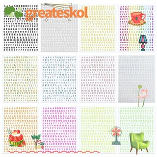 Greateskol สติกเกอร์ตัวอักษร พลาสติก หลากสี มีกาวในตัว DIY