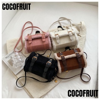 Cocofruit กระเป๋าสะพายไหล่ ผ้ากํามะหยี่ขนนิ่ม ทรงสี่เหลี่ยม ขนาดเล็ก สําหรับสตรี