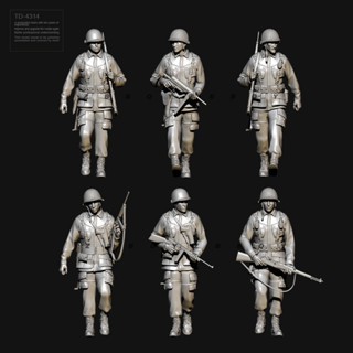 โมเดลทหารเรซิน 1/35 50 มม. ZB Producer US Army 101 Airborne สีขาว รุ่น TD-4314 3D