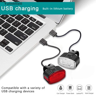 Ylth ชุดไฟท้ายจักรยาน Led ชาร์จ USB แบบพกพา QDD