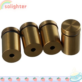 Solighter สกรูสเตนเลส สีทอง 3/4 นิ้ว x 1 นิ้ว 4 ชิ้น