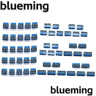 Blueming2 บล็อกขั้วต่อสายเคเบิล สีฟ้า KF301-3/4P PCB ปลั๊กอิน 5.0 มม. KF301-2P สําหรับ Arduino 50 ชิ้น