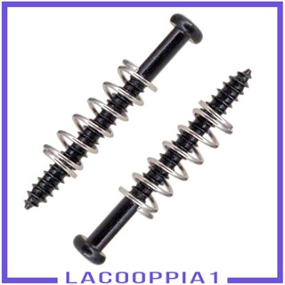 [Lacooppia1] สกรูสปริงตรง แบบเปลี่ยน สีดํา สําหรับกีตาร์ไฟฟ้า เบส 8 ชุด