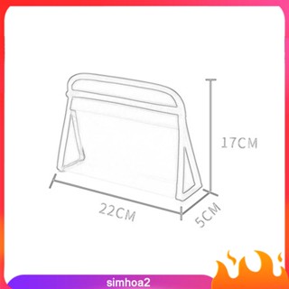 [Simhoa2] กระเป๋าเครื่องสําอาง แบบใส กันน้ํา กันฝุ่น ขนาดใหญ่ แบบพกพา อเนกประสงค์