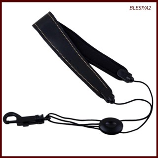 [Blesiya2] สายนาฬิกาข้อมือหนัง แซกโซโฟน ปรับได้ สีดํา สําหรับเครื่องดนตรี