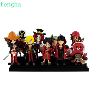 Fengha ฟิกเกอร์อนิเมะ Luffy Usopp Roronoa Zoro Nami Robin สําหรับตกแต่งรถยนต์