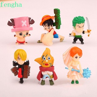 Fengha Monkey D Luffy Collection 6 ชิ้น / เซต Sanji Anime Chopper Roronoa Zoro