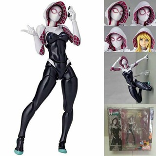 Revoltech Series NO.004 Spider-Man Gwen Stacey Spider-Gwen PVC Action Figure Collection Model Toy 15cm