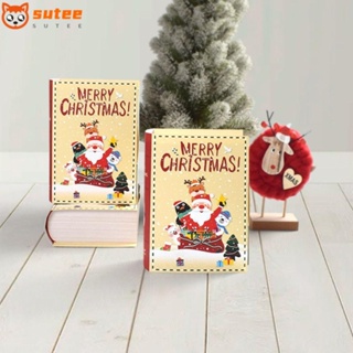 Sutee กล่องขนม ลายการ์ตูน Merry Christmas เหมาะกับปาร์ตี้คริสต์มาส สําหรับตกแต่งบ้าน 5 ชิ้น