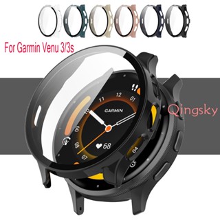 Garmin Venu 3 3S เคส PC ฝาครอบ Venu3 ป้องกันหน้าจอ กระจกนิรภัย สมาร์ทวอทช์ ฟิล์มป้องกัน หน้าจอ นาฬิกา ประหยัดกรอบ