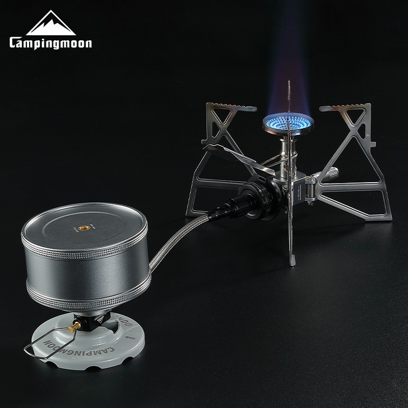 Campingmoon BKZ21-20 ปิกนิกกลางแจ้ง Camping Reversible Alpine แบนถังแก๊สเตาท่อขยายวาล์วแก๊สท่ออุปกรณ์ตั้งแคมป์