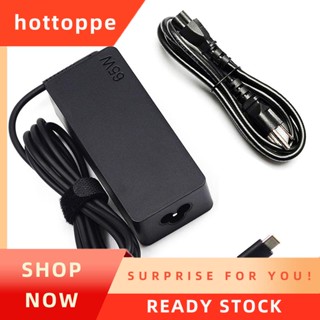 【hottoppe】อะแดปเตอร์ชาร์จแล็ปท็อป 65w USB Type C ปลั๊ก US สําหรับ Lenovo Chromebook 100E ThinkPad T480 T580 Yoga C930