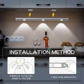 Instylelady 1 ชุด โมชั่นเซนเซอร์ เอฟเฟคไฟเนินเขา หรี่แสงได้ไม่จํากัด หลายโหมด ความสว่างสูง แม่เหล็กดูด หลากหลาย เหนี่ยวนํา อัจฉริยะ เซนเซอร์ ไฟบ้าน