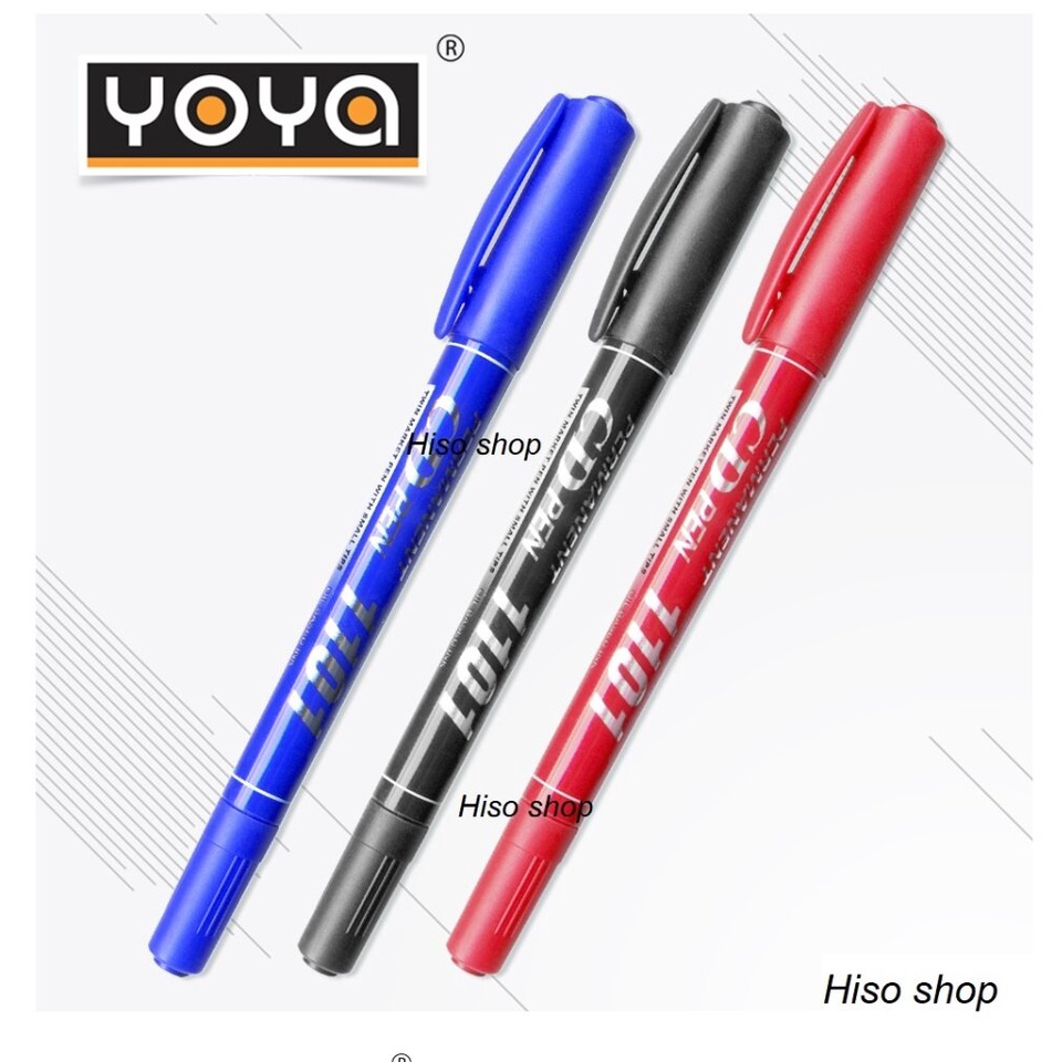 พร้อมส่ง!!ปากกาเคมี CD Writer and Maker ปากกาเขียนซีดี 2 หัว Yoya  Yoya CD Whiter and Maker แท้