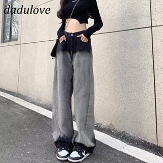 DaDulove💕 New American Ins High Street Washed Jeans Niche High Waist Loose Wide Leg Pants plus Size Trousers