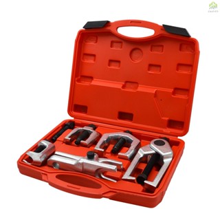 ชุดเครื่องมือแยกข้อต่อบอล 5 ชิ้น Pitman Arm Puller Tie Rod End Remover Splitter Tool Automotive Front End Service Set ~ N.S.